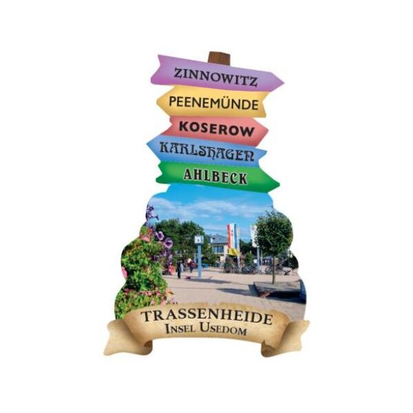 Trassenheide Magnet Wegweiser Ostsee Usedom