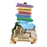 Zempin Magnet Wegweiser Ostseebad Usedom
