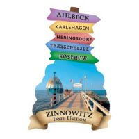 Zinnowitz Magnet Wegweiser Ostseebad Usedom