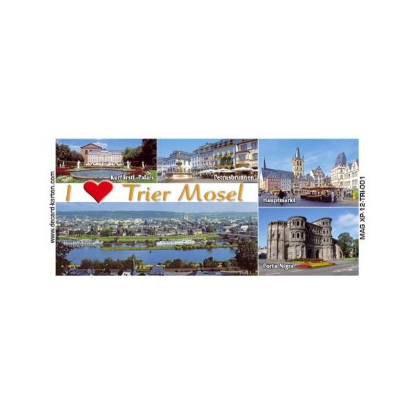 Trier an der Mosel Magnet XL lang I love Sehenswürdigkeiten