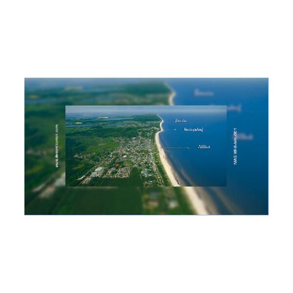 Ostseebad Ahlbeck Magnet lang Foto Usedom Luftaufnahme Bansin Heringsdorf