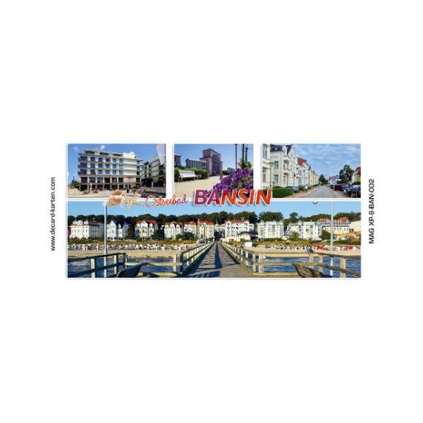 Bansin Usedom Magnet lang Foto Osteebad 4 Fotomotive Seestern