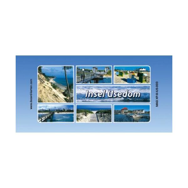 Insel Usedom Kühlschrankmagnet lang 7 Strandmotive Ostseeinsel