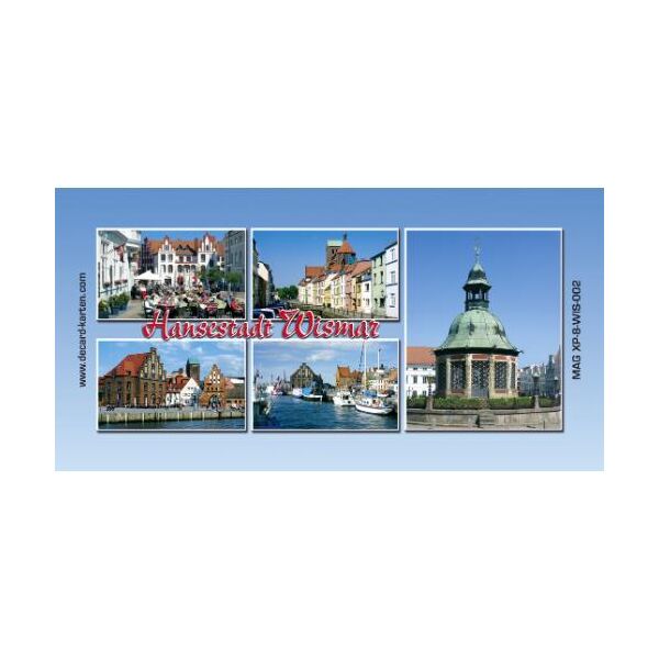 Wismar Magnet lang 5 Motive Hansestadt Ostsee