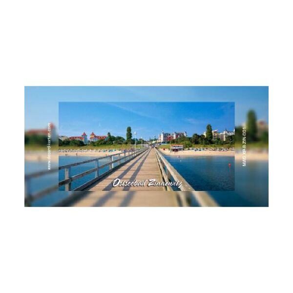 Zinnowitz Magnet lang Foto Blick vom Meer Ostseebad Usedom