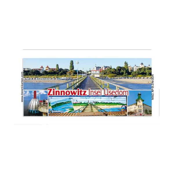 Zinnowitz Magnet lang 4 Fotomotive Ostseebad Usedom