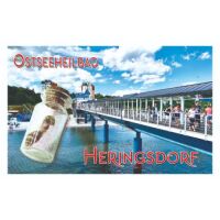 Heringsdorf Usedom Magnet mit kleiner Flasche...