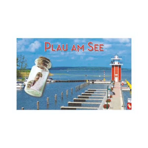 Lieferbar ab 2027 Plau am See Magnet mit Flasche Mecklenburgische Seenplatte