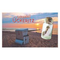 Ückeritz Magnet mit kleiner Flasche Ostseebad Usedom