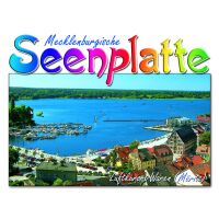 Waren (Müritz) Profilkarte gestanzt Luftaufnahme...