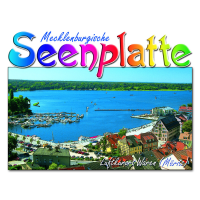 Waren (Müritz) Profilkarte gestanzt Luftaufnahme...