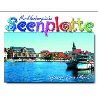 Waren (Müritz) Profilkarte gestanzt Hafen Heilbad...