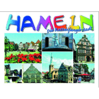Hameln Postkarte Ansichtskarte gestanzt 7 Fotos...