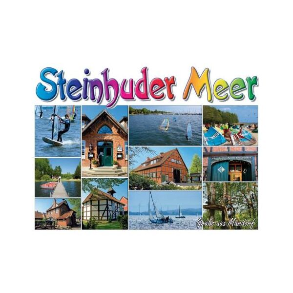 Steinhuder Meer gestanzte Postkarte Ansichtskarte 11 Fotomotive Niedersachsen