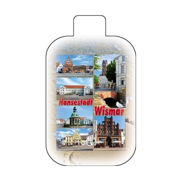 Wismar Schlüsselanhänger Leder 6 Motive Hansestadt Ostsee