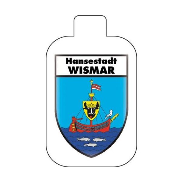 Wismar Schlüsselanhänger Leder Wappen Hansestadt Ostsee