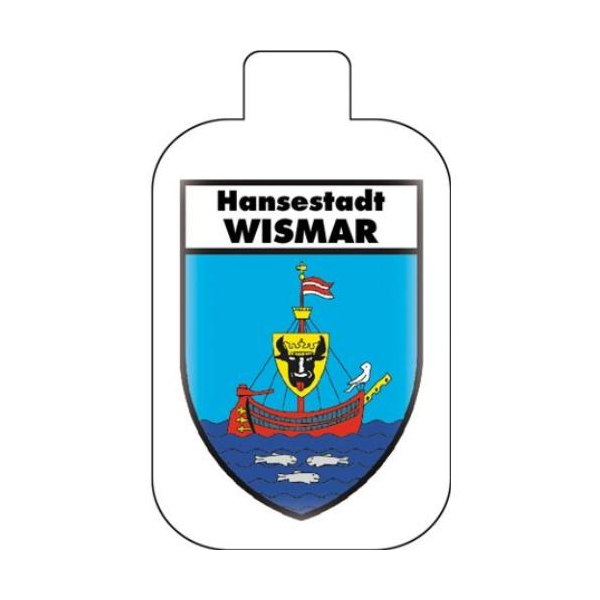 Wismar Schlüsselanhänger Leder Wappen Hansestadt Ostsee