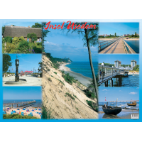 Insel Usedom Tischset Unterlage 44x32 cm 6 Bilder Ostseeinsel
