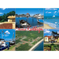 Karlshagen Tischset Unterlage 44x32 cm 6 Fotomotive Insel...