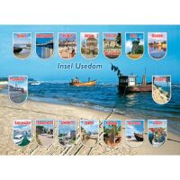 Insel Usedom Unterlage 44x32 cm Ostsee