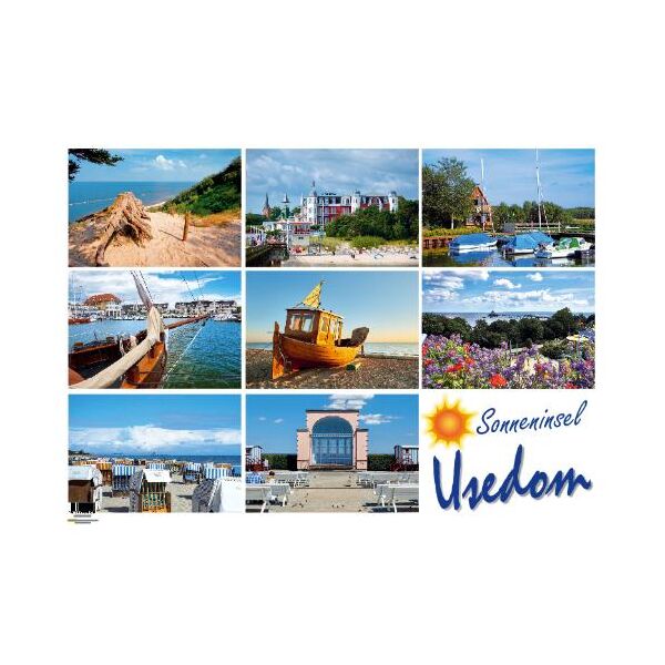 Insel Usedom Tischset Unterlage 44x32 cm  Sonneninsel Ostseeinsel 8 Fotomotive SP 195