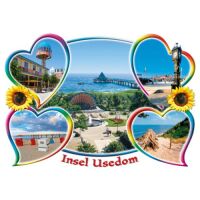 Insel Usedom Stanzkarten Ostseemotiv