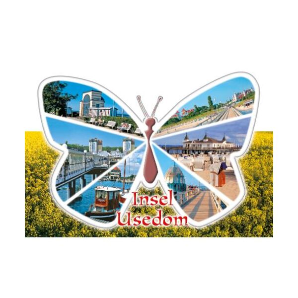 Insel Usedom Stanzkarten Ostseemotiv