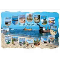 Insel Usedom Stanzkarten Ostseemotiv