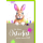 Ostern Grußkarte mit Umschlag Osterhase mit Pinsel frohes Osterfest und schöne Zeit