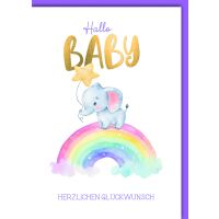 Geburt Baby Glückwunschkarte mit Umschlag...