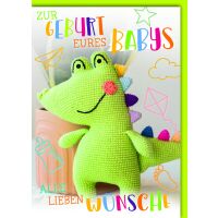 Geburt Baby Glückwunschkarte mit Umschlag...