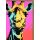 Ohne Text Blanko Giraffe bunt im Andy Warhol Stil