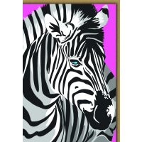 Ohne Text Blanko Zebra Hintergrund pink im Andy Warhol Stil