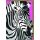 Ohne Text Blanko Zebra Hintergrund pink im Andy Warhol Stil