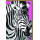 Ohne Text Blanko Zebra Hintergrund pink im Andy Warhol Stil