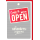 Geschäftseröffnung Glückwunschkarte mit Umschlag OPEN-Schild rot Come in we`re open