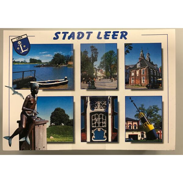 Leer Ostfriesland Ansichtskarte Postkarte Weltpostkarte im Format 10,5 x 15cm
