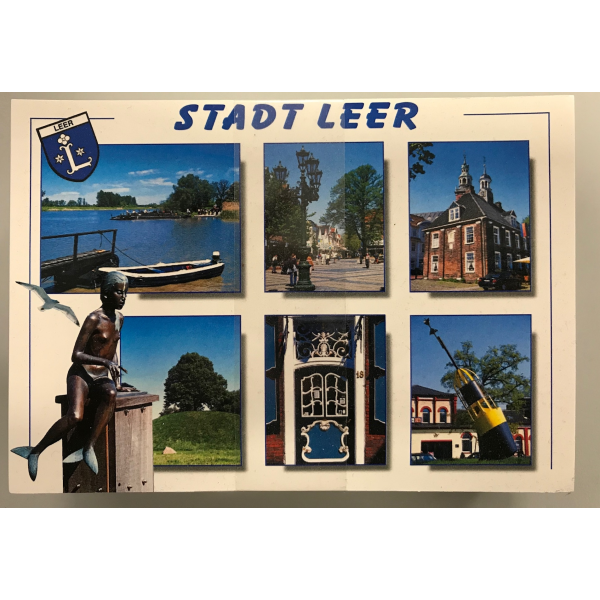 Leer Ostfriesland Ansichtskarte Postkarte Weltpostkarte im Format 10,5 x 15cm