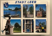 Stadt Leer - Postkarte - Ansichtskarte Leer in...