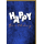 Geburtstag Glückwunschkarte mit Umschlag "HAPPY" Birthday weiss auf dunkelblau