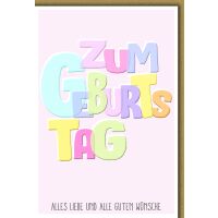 Geburtstag Glückwunschkarte mit Umschlag Zum...
