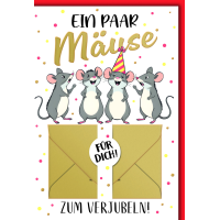 Geburtstag Geldgeschenkkarte  Ein paar Mäuse zum...