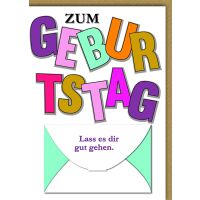 Geburtstag Geldgeschenkkarte Glückwunschkarte mit...