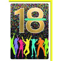 18. Geburtstag Glückwunschkarte mit Umschlag...