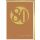 80. Geburtstag Glückwunschkarte mit Umschlag Ocker Kreis goldende 80 Herzlichen Glückwunsch