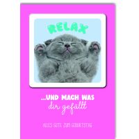 Geburtstag Glückwunschkarte mit Umschlag Bierdeckel...