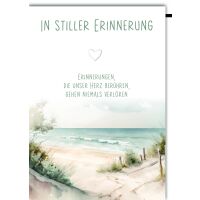 Trauer Kondolenz Beileidskarte mit Umschlag In stiller...