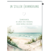 Trauer Kondolenz Beileidskarte mit Umschlag In stiller...