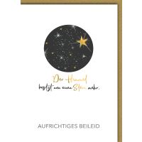 Trauer Kondolenz Beileidskarte mit Umschlag Aufrichtiges...