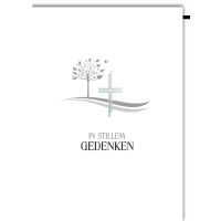 Trauer Kondolenz Beileidskarte mit Umschlag In stillem...